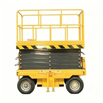 Reliable Performance Scissor Lift Platform 6m Working Height for Hotel Cleaning