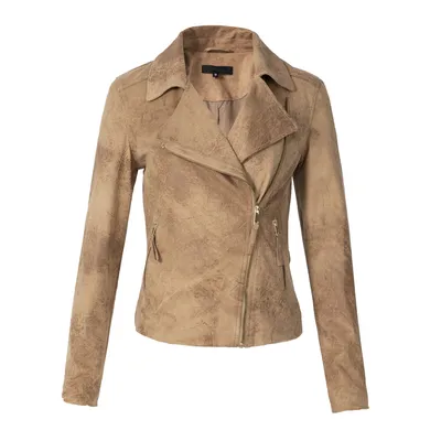 OEM/ODM Wholesale Casual Solid Color Fall Winter Faux Suede Women Jacket