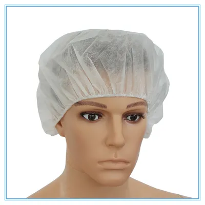 Disposable PP Nonwoven Bouffant Cap Round Cap for Food Service