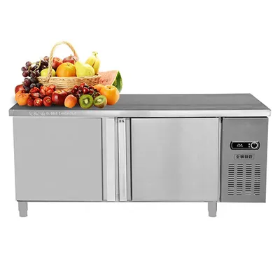 Commercial Kitchen Equipment Display Counter Fridge Steel Counter Stainless Steel Worktable