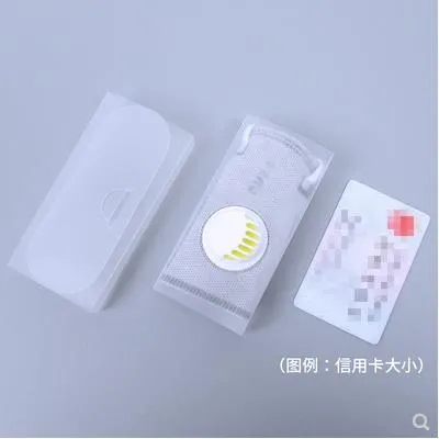 Foldable PP Plastic Face Mask Storage Box Portable Face Mask Holder Dustproof Facing Mask Storage Clip for Wholesale