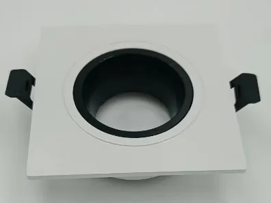 Round Square Shape GU10 MR16 Plastic Recessed LED Downlight Spotlight Fixture