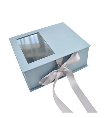 High Quality Printing Paper Cardboard Folding Gift Packaging Boxes with Window
