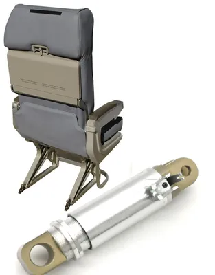 Aeroplane Seat Aluminum Gas Spring for Back Adjustment