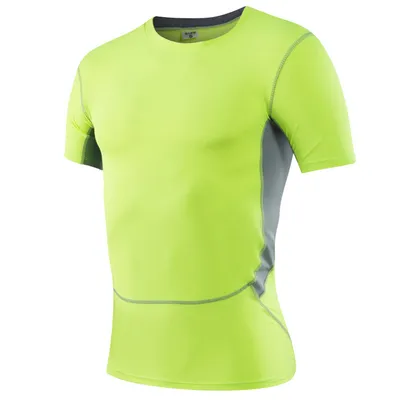 Men's Sportwear Quick Dry Short Sleeves Tees Mesh T-Shirt