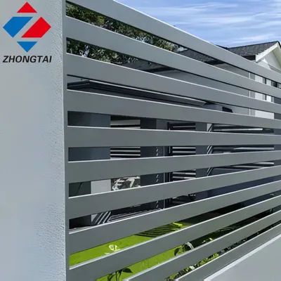 All Weatherproof Public Area Aluminum Privacy Slat Fence