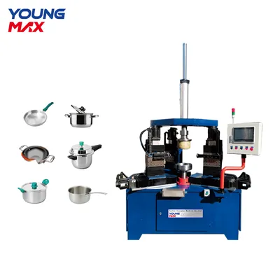 Custom Tri-Ply Cookware Machine for Cutting Trimming Beading Pressing