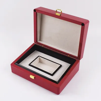 Mini Luxury Brand Wooden Single Customized Perfume Box Wood Perfume Packing Box