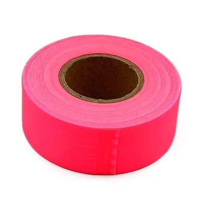 Non-Adhesive Outdoor Warning 2.5cm 150FT 70mic Forest Tree PVC Caution Flagging Tape