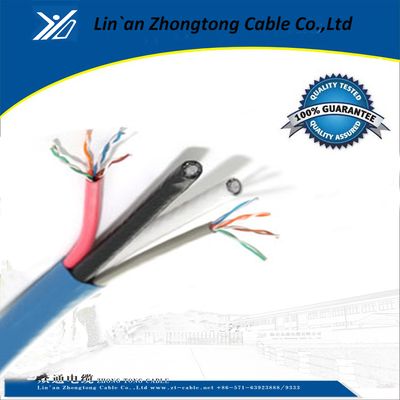 Siamese 2 Rg-6 RG6 Coax Bundled with 2 Cat5 Cat5e 350 MHz Network Cable