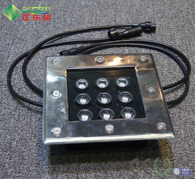 24V 9*1W Warm White 720~760lm Waterproof LED Underground Floor Light