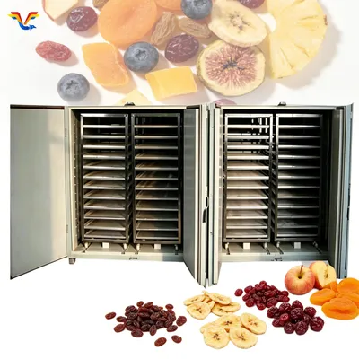 High Efficiency Commercial Fruit and Vegetable Dryer Hot Air Circulation, Stainless Steel Food Dehydrator Machine