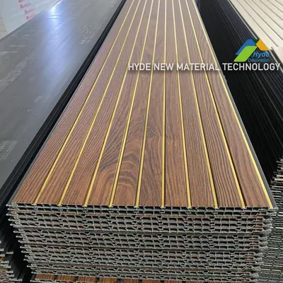 Modern Interior Decoration PVC Plastic 3D Flutted Ceiling Board Silver Line Laminated Louver Wall Panel for Home