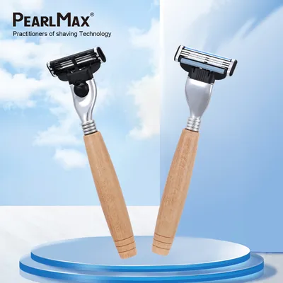Customizable Branded Triple Premium Stainless Steel Blades Razor Suitable for Facial and Body Use in Luxury Hotels.