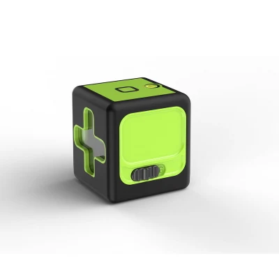Measure Tooling Professional 2 Lines Green Beam Line Laser Level with Internal Battery