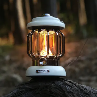 LED Rechargeable Camping 5000mAh Dimmable Lantern Lamp Lights Party Lanterns