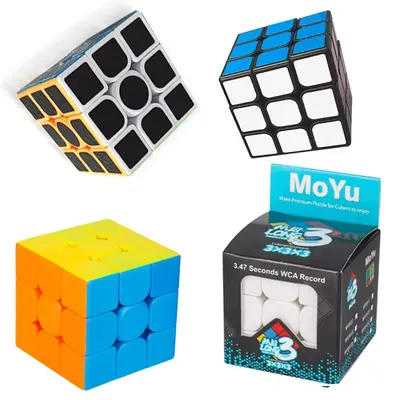 Moyu 3X3 Speed Puzzle Magic Cube Educational Toy Third-Order Stickers Magic Puzzle Cube Brain Iq Toy for Kid
