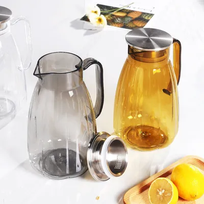 Acrylic Juice Pot - PC Plastic Infusion Pitcher for Lemon Water