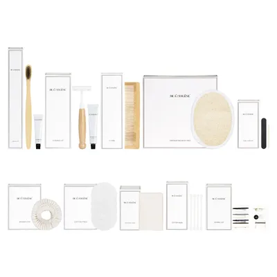 Wholesale 5 Star Hotel Bathroom Supplies Toiletries Set Custom Logo Luxury Disposable Guest Amenities for Hotels