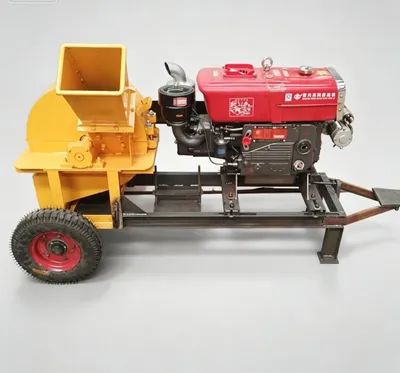 Automatic Feeding Wood Crusher Sawdust Machine with Conveyor Feeding System