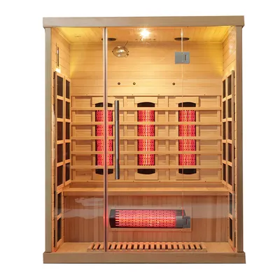 Solid Wood Easing Pain Home Outdoor Sauna Infrared