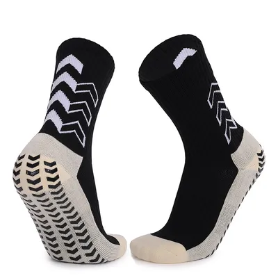 Custom with Cushion Non Slip Sports Football Soccer Men Crew Terry Socks