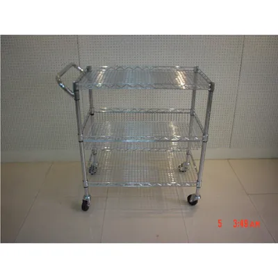 Medical Rolling Cart Kitchen Cart Office Storage Cart Hotel Utility Cart