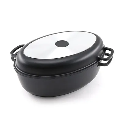 Big Capacity Pan Die Casting Aluminum Roaster Fish or Chicken Oven