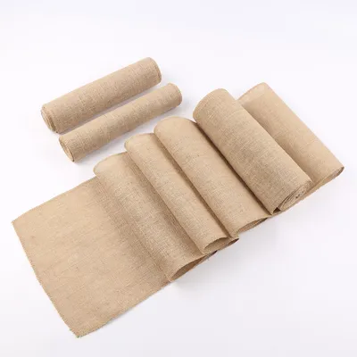 Wedding Party Burlap Table Cloth Jute Table Runner