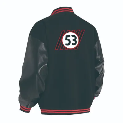 Custom Fashion Design Multiple Embroidered Logos Baseball Bomber Varsity Jacket Men