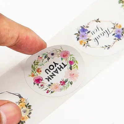 Custom Printing Waterproof PVC Vinyl Self Adhesive Etiquette Label Sticker