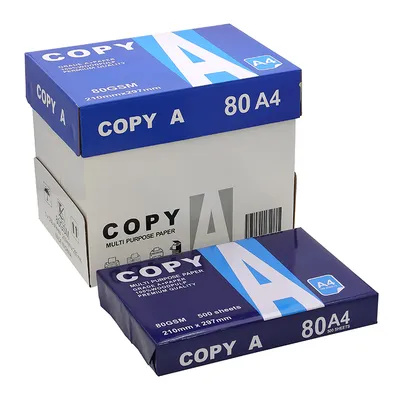 OEM Factory Double Grad a Office Paper Premium 100% Wood Pulp 80GSM White A4 Copy Paper