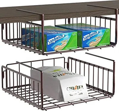 Simplehouseware Under Shelf Basket Bronze