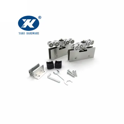 Track Pulley Stainless Steel Glass Sliding Door Roller Hanging Wheel