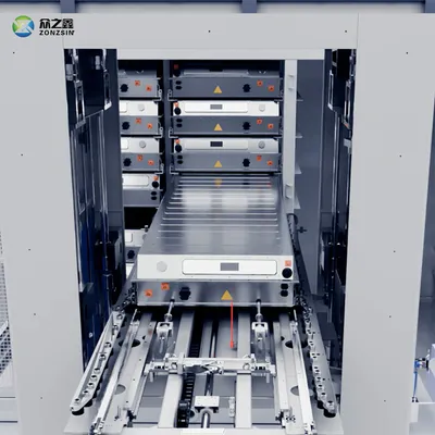 Customized Agv-Driven Lithium Ion Battery Module Pack Cluster Loading Robot