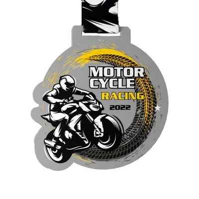 Wholesale Silver Blank Metal Karate/Badminton/Wrestling/Dragon/Golf Medals Motor Cycle Racing Medal