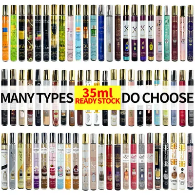Men's and Women's Perfume Flower and Fruit Fragrance Wooden Portable 35ml Body Spray Arab Perfume Wholesale