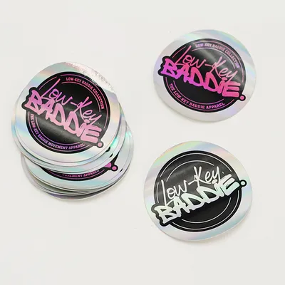 PVC Clear Glitter Die Cut Anime Vinyl Holographic Sticker