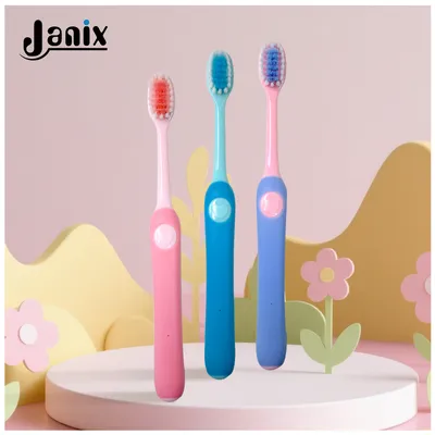 Toddler Toothbrush Extra Soft Bristle Safe Material Cartoon Handle Dental Care