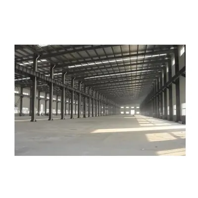 Durable Industrial Steel Workshop with Galvanized Metal Structure