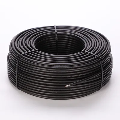 TÜ V Manufactory Twins Core 2X2.5mm2 Solar Panel Black PV Electric Wire Cable