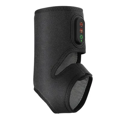 APP Electric Ankle Massager - Heating, Vibration, Relaxation Support, Black