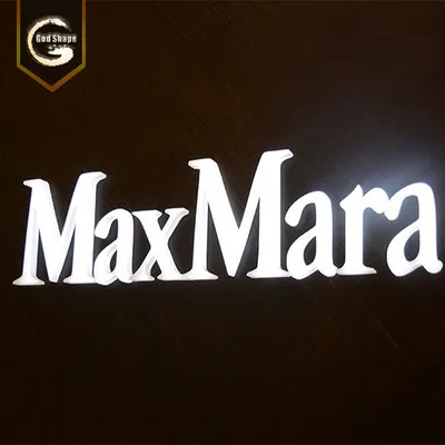 Customized Letter Signage 3D LED Front Lit Stainless Steel Acrylic Number Letters Storefront Sign