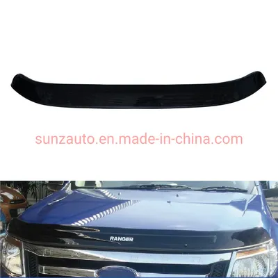 Ycsunz Accessories Bonnet Guard ABS Black Bonnet Protector for 2012-2014 Ranger T6
