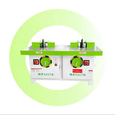 Wp Woodworking Machinery Woodworking Router Vertical Double-Head Spindle Shaper Woodworking Milling Machine Spindle Moulder Wood Shaper Router