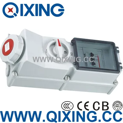 Industrial Socket with Interlock Switch and Break (QX5946)