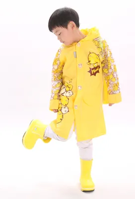 Big Head Cat Style PVC Rain Coat (805)