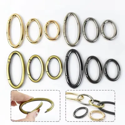 25/29/37/54mm Metal Openable Oval O D Ring Bag Hardware Accessories for Leather Bag Belt Strap Chain Buckle