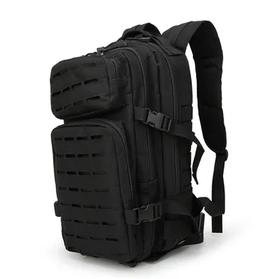 Black Utility Backpack Tactical Molle Ranger Rucksacks Outdoor Travel Mountaineering Daypack Bag