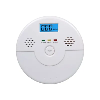 Carbon Monoxide Detector Home Kitchen Safety Alarm 9V Battery LCD Display